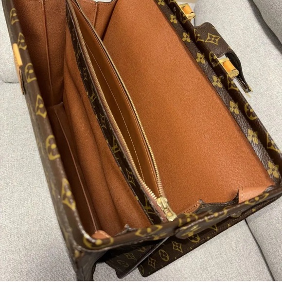 Louis Vuitton Fermoir Serviette Business Briefcase With Key & Box in EUC 💼 - Picture 12 of 16